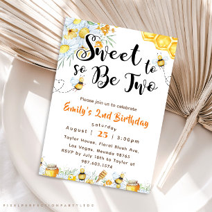 Invitación Tan Dulce Para Ser Dos Años