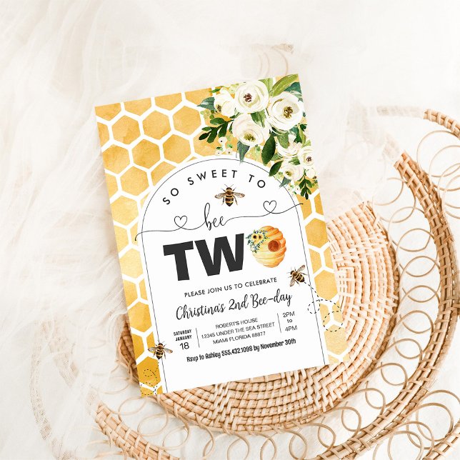 Invitación Tan Dulce Para Ser Dos Fiesta De Cumpleaños Temáti (Subido por el creador)