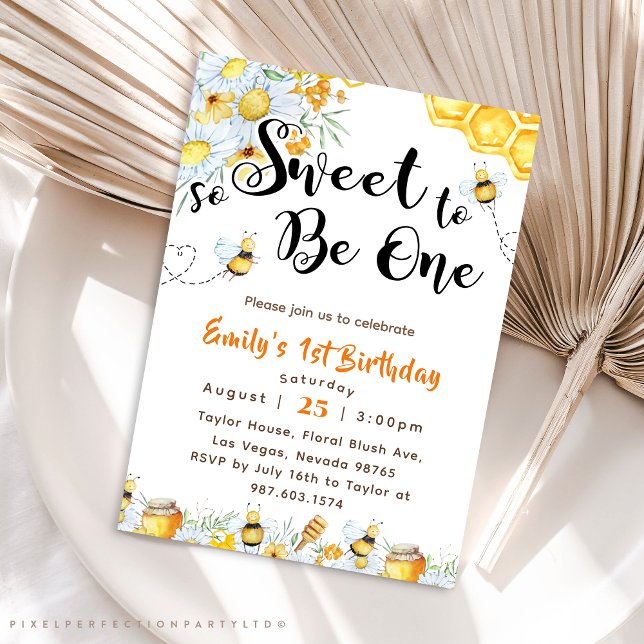 Invitación Tan Dulce Para Ser Un Primer Cumpleaños (Subido por el creador)