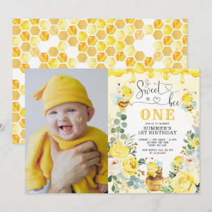 Invitación Tan dulce para ser una foto de cumpleaños de un pa