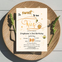 Tan Dulce Ser Dos Lindas Abejas Cumpleaños 2