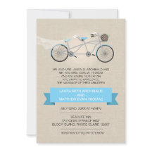 Tandem Bicycle Boda Faux Linen