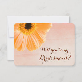 Invitación Tangerine Floral Serás Mi Novia