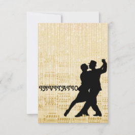 Invitación Tango Flamenco Baile Latino