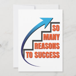 Invitación Tantas razones para el éxito - Cita motivacional