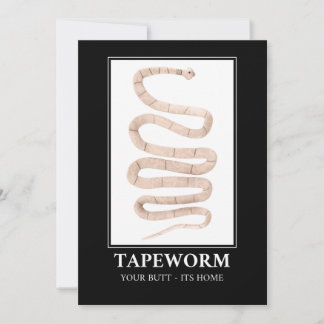 Invitación Tapeworm Your Butt es su hogar