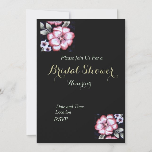 Invitación Tapiz floral (Anverso)