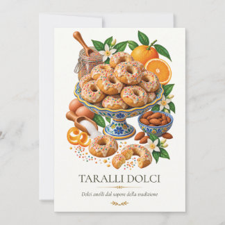 Invitación Taralli Dolci – Vintage Italian Dessert