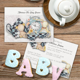 Invitación Tarde Adorable Tea Fiesta Baby Shower