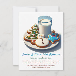 🥛🍪 Invitación "Tarde de Galletas y Leche Calient