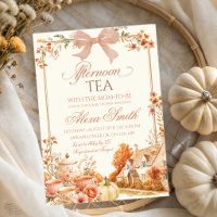Tarde de té de coquetería de otoño Baby Shower
