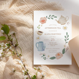 Invitación Tarde Tea Baby Shower |