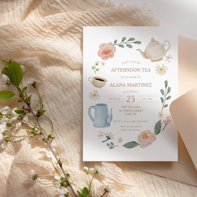 Invitación Tarde Tea Baby Shower | (Subido por el creador)