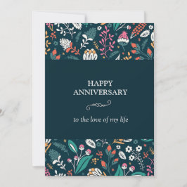 Invitación "Tarjeta de Aniversario de la Armonía Floral"