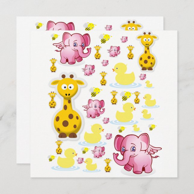 Invitación Tarjeta de Cumpleaños (Anverso / Reverso)