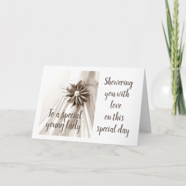 INVITACIÓN *TARJETA DE FELICITACIONES ESPECIALES PARA JÓVENES (Anverso)