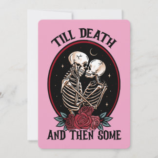 Invitación 'Tarjeta de saludo plana hasta la muerte