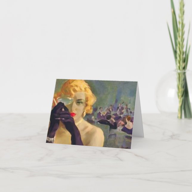 Invitación Tarjeta/invitaciones del ~ de Femme Fatale (Anverso)