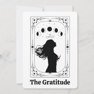 Invitación Tarot de agradecimiento personalizado mágico y mís