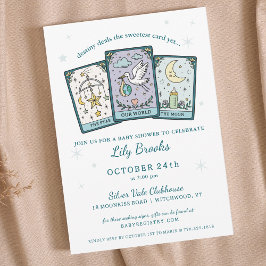 Invitación Tarot Inspiró Nuestro Baby Shower Celestial Mundia