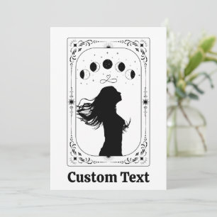 Invitación Tarot personalizado feminista mágico místico Zodía