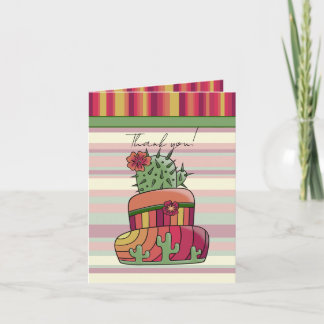 Invitación Tarta de boda de cactus "Gracias"