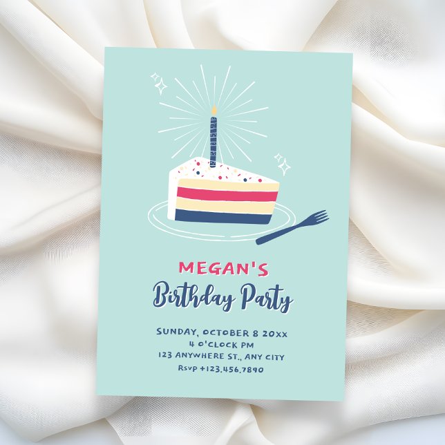 Invitación Tarta de cumpleaños (Subido por el creador)