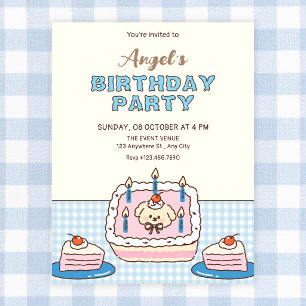 Invitación Tarta de cumpleaños linda
