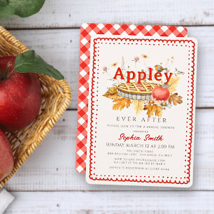 Invitación Tarta de Manzana Siempre Después de la Despedida d