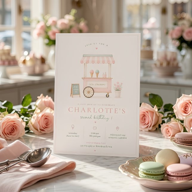 Invitación Tarta Helado Cumpleaños Dulce  (Subido por el creador)