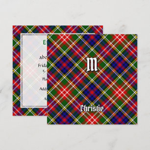 Invitación Tartan del Clan Christie