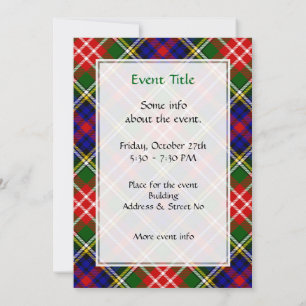 Invitación Tartan del Clan Christie