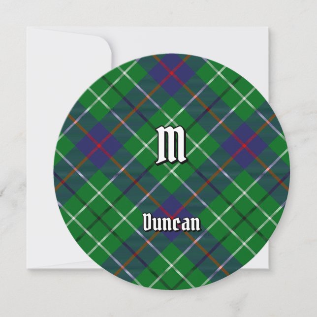 Invitación Tartan del Clan Duncan (Anverso)