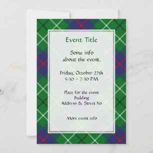 Invitación Tartan del Clan Duncan
