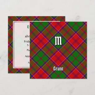 Invitación Tartan del Clan Grant