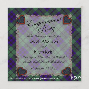 Invitación Tartán del clan Keith Scottish