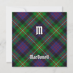 Invitación Tartan del clan MacDonell de Glengarry