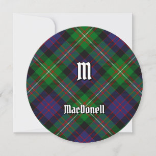 Invitación Tartan del clan MacDonell de Glengarry