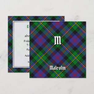 Invitación Tartan del Clan Malcolm