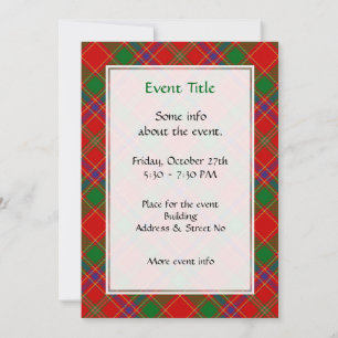 Invitación Tartan del Clan Munro