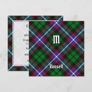 Invitación Tartan del Clan Russell