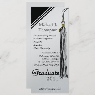 Invitación Tassel de graduación