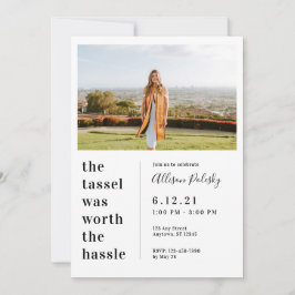 Invitación Tassel valía la clase Hassle Graduation 2024