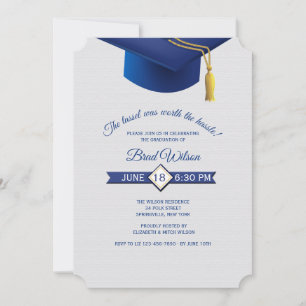 Invitación Tassel Worth the Hassle Graduation Invitation