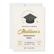 Tassel Worth the Hassle Graduation Invitation