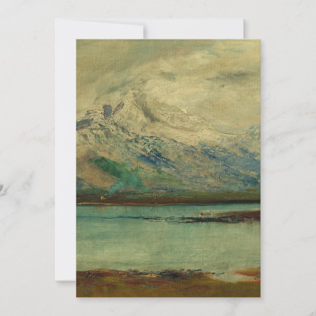 Invitación Tatra Mountain Landscape by Ladislav Mednyanszky (Anverso)