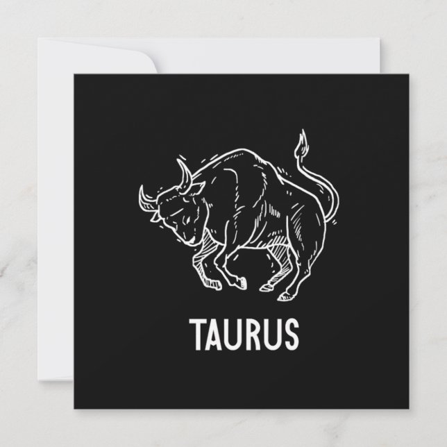 Invitación Taurus Astrology Birthday Gift Zodiac Signs (Anverso)
