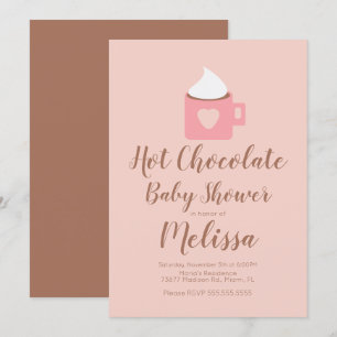 Invitación Taza de Campamento de Chocolate Caliente Lindo Reg