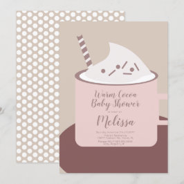 Invitación Taza de chocolate caliente de cacao moderno para b