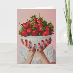 Invitación Tazón desbordante de fresas